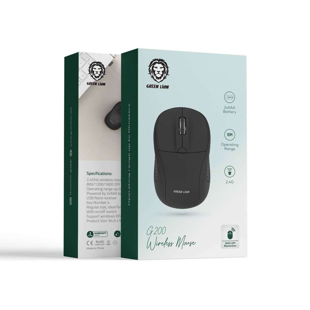 Green Lion G200 Wireless Mouse - Linkphones Center